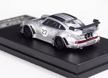 Load image into Gallery viewer, WU 1:64 Silver RWB 964 #27 Classic Racing Sports Model Diecast Metal Car New Collection
