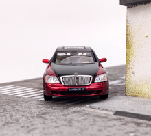 Load image into Gallery viewer, SH 1:64 Red Black Top 62S Maybach Luxury Sedan Model Diecast Metal Car New
