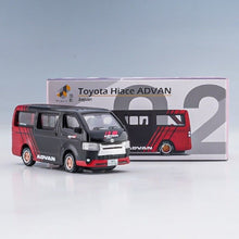 Load image into Gallery viewer, TINY 1:76 Black Advan Toyota Hiace Delivery Van Model Toy Metal Car BN
