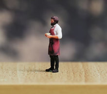 Load image into Gallery viewer, 1:64 Painted Figure Model Miniature Resin Diorama Sand Man With Apron Standing
