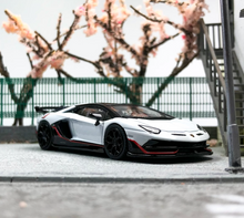 Load image into Gallery viewer, HH 1:64 White Sian Aventador SVJ Racing Sports Model Diecast Metal Car New
