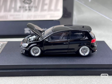 Load image into Gallery viewer, Maxwell 1:64 Black VW Golf GTI MK6 VIP BBS Sports Model Diecast Metal Car New Collection
