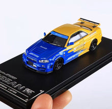 Load image into Gallery viewer, FS 1:64 Fast Speed Skyline GTR R34 Spoon Sports Model Diecast Metal Car New Collection

