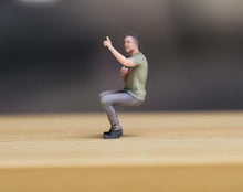 Load image into Gallery viewer, 1:64 Painted Figure Model Miniature Resin Diorama Sand sitting Posture Man cool
