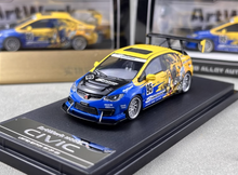 Load image into Gallery viewer, Artwork 1:64 JDM Civic Type R FD2 #95 Spoon Sports Model Diecast Metal Car New Collection
