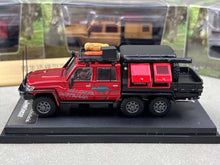 Load image into Gallery viewer, AB 1:64 Red Land Cruiser J70 LC79 Pickup Truck 6x6 Model Diecast Metal Car New
