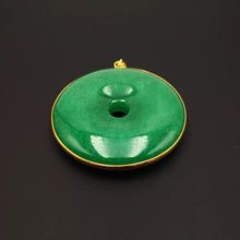 Load image into Gallery viewer, Nature Jade Green Round Pendant Necklace Gift Jewelry charm Blessing Luck new
