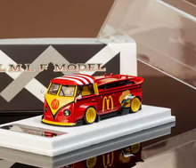 Load image into Gallery viewer, LMLF 1:64 Red MCD VW T1 RWB Pickup Camper Kombi Model Diecast Metal Car New Collection
