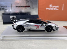Load image into Gallery viewer, King 1:64 Silver Huracan Widebody Sports Model Diecast Metal Car New Collection

