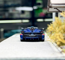Load image into Gallery viewer, CM 1:64 Blue Carbon Huayra Tricolore Convertible Model Diecast Metal Car New Collection
