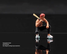 Load image into Gallery viewer, 1:64 Painted Figure Mini Model Miniature Resin Diorama BaseballBat Squatting Boy
