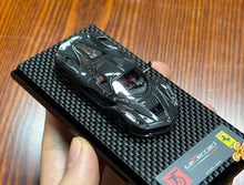 Load image into Gallery viewer, DMH 1:64 Black Full Carbon Laferrari Aperta Sports Model Diecast Resin Car New Collection
