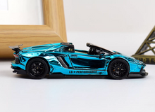 Load image into Gallery viewer, RM 1:64 Plating Blue LP700-4 LBWK Sports Open Model Diecast Metal Car New Collection
