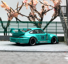 Load image into Gallery viewer, 1:64 Blue RWB 993 #19 Racing Sports Classic Model Diecast Metal Car New
