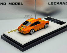 Load image into Gallery viewer, 1:64 LOCARNO Orange Singer 964 Coupe Sports Model Diecast Resin Car New Collection
