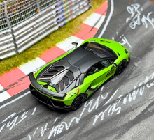 Load image into Gallery viewer, HH 1:64 Green Aventador SVJ LP770-4 Racing Sports Model Diecast Metal Car New Collection
