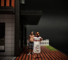 Load image into Gallery viewer, 1:64 Painted Figure Miniature Mini Resin Model Diorama Landlord Tenant Woman Man
