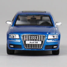 Load image into Gallery viewer, JKM 1:64 Blue S8 D3 Sedan Sports Model Diecast Metal Car New Collection
