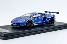 Load image into Gallery viewer, King 1:64 Luminous Blue Aventador LP700 LBWK Sport Model Diecast Metal Car New Collection
