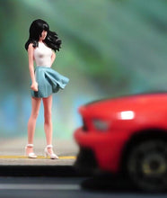 Load image into Gallery viewer, 1:64 Painted Figure Model Miniature Resin Diorama Sand Windward ﻿Standing Girl Collection
