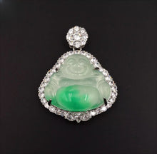 Load image into Gallery viewer, Nature Jade Laughing Buddha Pendant Necklace Gift Jewelry charm Blessing New A
