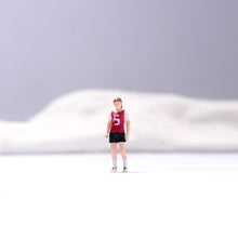 Load image into Gallery viewer, 1:64 Painted Unpainted Figure Model Miniature Resin Diorama Sand Girl In Jersey New
