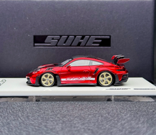 Load image into Gallery viewer, 1:64 SUHE Red 992 GT3 RS Sports Model Diecast Resin Car New Collection
