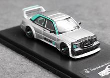 Load image into Gallery viewer, RM 1:64 Silver 190E W201 Evo II Sports Sedan Model Diecast Metal Car New Collection
