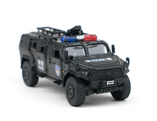 Load image into Gallery viewer, XCARTOYS 1:64 Military Warriors Police CSK181 Armored Model Diecast Metal Car
