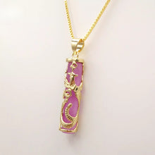 Load image into Gallery viewer, Nature Jade Phoenix Pendant Necklace Gift Jewelry charm Blessing Lucky Fortune g
