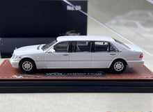Load image into Gallery viewer, WTX 1:64 White S600 W140 Pullman Luxury Limousine Model Diecast Metal Car New Collection
