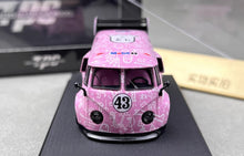 Load image into Gallery viewer, TPC 1:64 Pink VW T1 Van Bus #43 Hoonigan Sports Model Diecast Metal Car New
