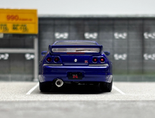 Load image into Gallery viewer, FH 1:64 Blue Carbon Skyline GTR R33 Nismo S-Tune Model Diecast Metal Car New Collection
