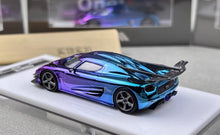 Load image into Gallery viewer, HKM 1:64 Electroplated Blue One 1 Racing Sports Model Diecast Metal Car New Collection
