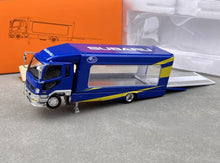 Load image into Gallery viewer, GCD 1:64 Blue Fuso Fighter Outriggers Raised Truck Model Diecast Metal Car New
