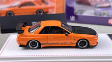 Load image into Gallery viewer, FH 1:64 Orange Skyline GTR R32 Top Secret Sports Model Diecast Metal Car New Collection
