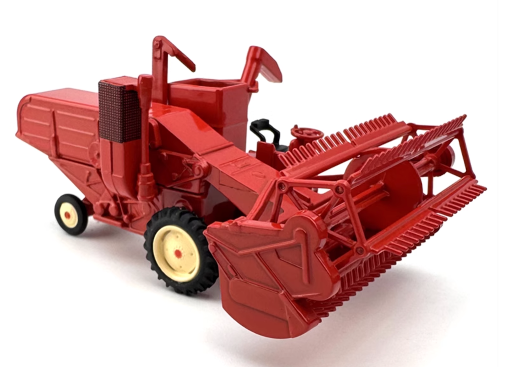 1:76 Red Farmer Harvester Classic Vintage Model Diecast Metal Car New Collection