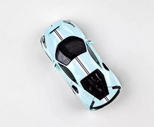 Load image into Gallery viewer, U2 1:64 Baby Blue Novitec 488 Pista Racing Sports Model Diecast Resin Car New
