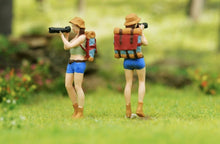 Load image into Gallery viewer, 1:64 Painted Figure Model Miniature Resin Diorama Toy Hiker Climber Backpacker New Collection
