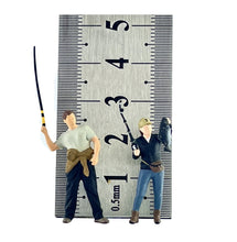 Load image into Gallery viewer, 1:64 Painted Figure Mini Model Miniature Resin Diorama Go Fishing Fisherman Toy
