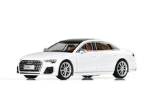 Load image into Gallery viewer, JKM 1:64 White S8 L D5 Luxury Sedan Sports Model Diecast Metal Car New Collection
