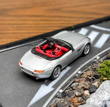 Load image into Gallery viewer, MINIGT 1:64 Silver Z8 Convertible Racing Sports Model Diecast Metal Car New Collection
