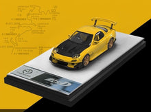 Load image into Gallery viewer, TM 1:64 JDM Yellow FD RX7 RE Amemiya Racing Sports Model Diecast Metal Car New
