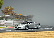 Load image into Gallery viewer, TOC 1:64 Silver FE458 Speciale Sports Model Diecast Metal Car New Collection
