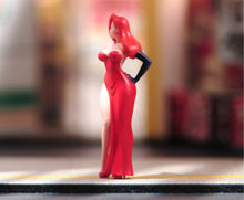 Load image into Gallery viewer, 1:64 Painted Figure Model Miniature Resin Diorama Toy Sand Red Hair Dress Beauty
