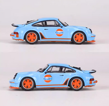 Load image into Gallery viewer, RM 1:64 Blue Gulf Singer Turbo Study 930 Classic Model Diecast Metal Car New
