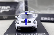 Load image into Gallery viewer, TPC 1:64 White 911 GT3 RS 992 Pursuit Sports Model Diecast Metal Car New Collection
