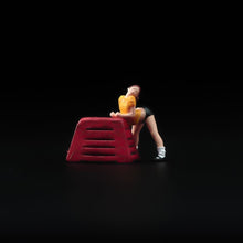 Load image into Gallery viewer, 1:64 Painted Figure Model Miniature Resin Diorama Sand Exercise Fitness Girl Toy New
