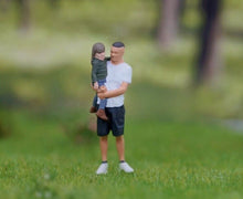 Load image into Gallery viewer, 1:64 Painted Figure Model Miniature Resin Diorama Camping Outdoor Picnic BBQ Toy Collection
