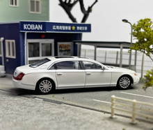 Load image into Gallery viewer, SH 1:64 White 62S Maybach Super Luxury Sedan Model Diecast Metal Car
